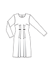 Платье со складками