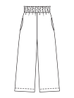 Широкие брюки на эластичном поясе