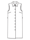 Платье рубашечного кроя в стиле сафари