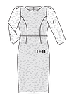 Платье-футляр из кружева