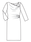 Платье с вырезом-качели
