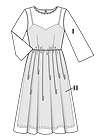 Двухслойное платье с вышивкой