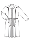 Платье-рубашка с отрезной юбкой