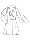 Платье с завязывающимся бантом