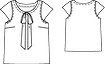 Блузка с необработанными срезами