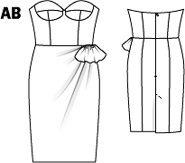 Платье на корсажной основе