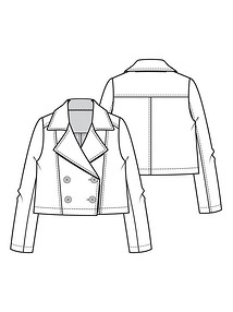 Технический рисунок куртки а-ля бушлат