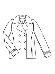 Технический рисунок куртки-бушлата