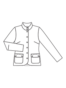 Технический рисунок стеганой куртки