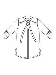 Технический рисунок блузки-туники