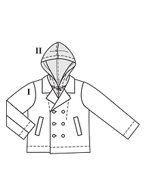 Технический рисунок куртки для мальчика