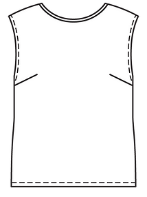 Технический рисунок прямого топа