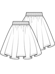 Как сшить шёлковую юбку-солнце на резинке