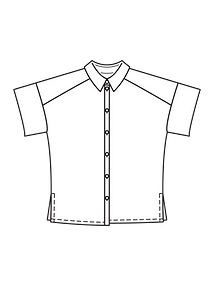Технический рисунок свободной блузки