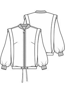Технический рисунок куртки-бомбера