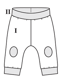 Технический рисунок трикотажных штанишек