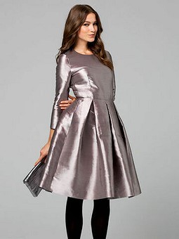 Платье с бантовыми складками №121 — выкройка из Burda 11/2012