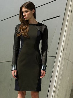 Платье-футляр №121 — выкройка из Burda 9/2012