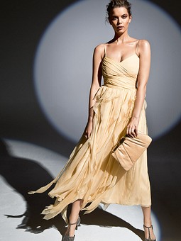 Платье с облегающим лифом №107 — выкройка из Burda 11/2014
