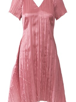 Платье с V-образным вырезом №120 A — выкройка из Burda 3/2015