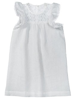 Платье расклешенное на кокетке №608 — выкройка из Burda. Детская мода 1/2015