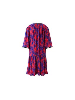 Платье с макси-оборкой №403 A — выкройка из Burda. Мода для полных 1/2017