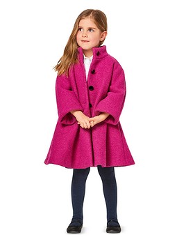 Расклешенное пальто для девочки №9353