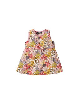 Платье с обтяжными пуговичками №8 B — выкройка из Burda. Детская мода 2/2017