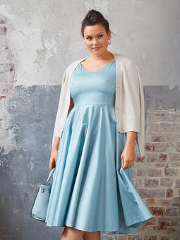 Платье в стиле New Look №125 A — выкройка из Burda 6/2020