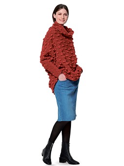 Пуловер необычного кроя №6150 B