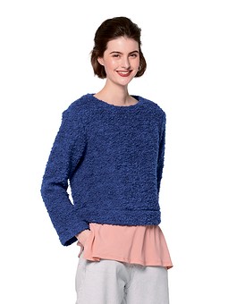Пуловер прямого кроя №6168 A