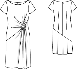 Платье с драпировкой