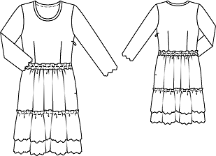 Платье с рукавами 3\4 