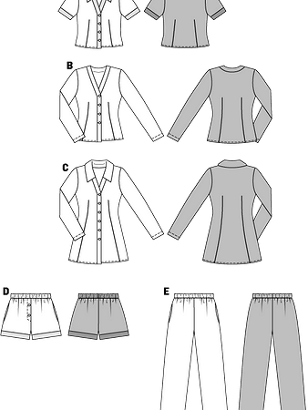 Выкройка пижамы женской с шортами из атласа. Женская пижама: выкройка и пошив