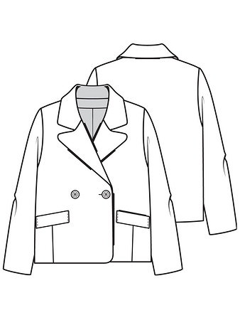 Пальто, выкройка Grasser № – купить онлайн на сайте GRASSER, каталог выкроек с ценами