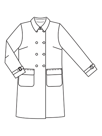Технический рисунок пальто