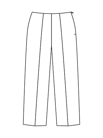 Технический рисунок широких брюк