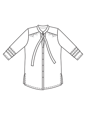 Технический рисунок блузки-туники