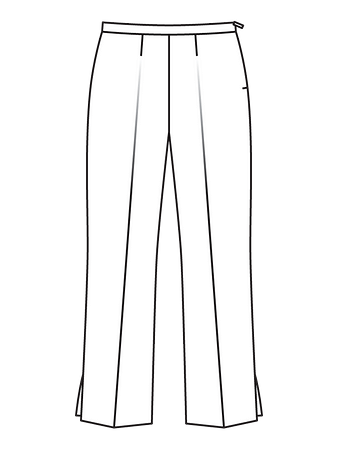 Технический рисунок брюк классического кроя