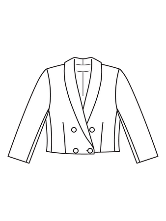 Выкройка женского пиджака | Выкройки, Шитье, Крой и шитье