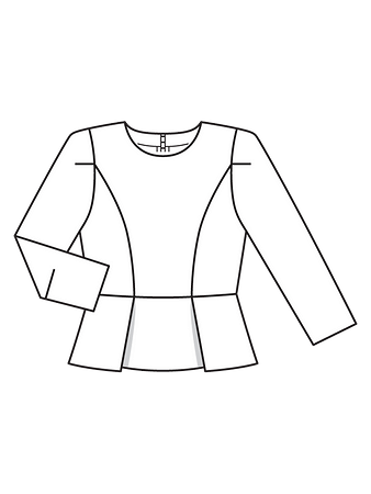 Выкройки блузки с баской: 4 варианта + МК | Дама