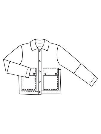 Технический рисунок куртки-жакета 