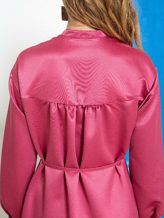 Платье-туника с  пластроном вид сзади