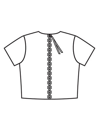 Технический рисунок блузки