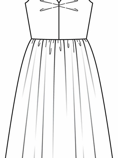 Платье с лифом-корсажем