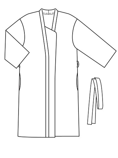 Пальто с широкими рукавами