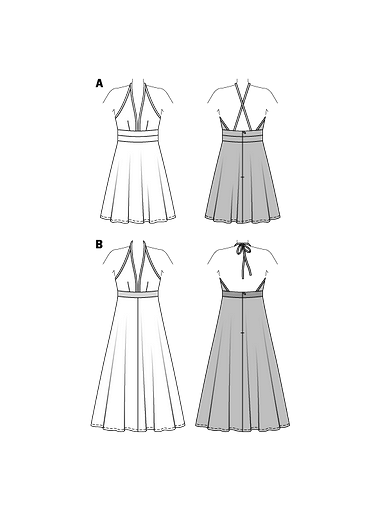 Платье-сарафан с глубоким вырезом