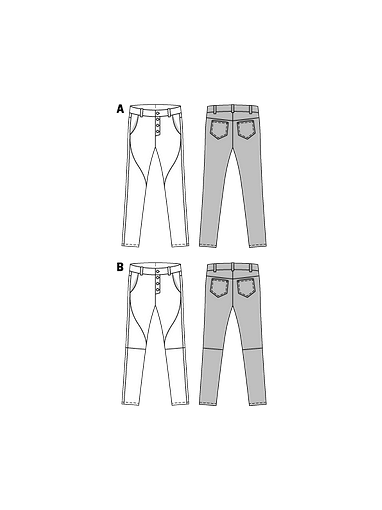 Брюки в джинсовом стиле
