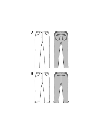 Брюки в джинсовом стиле