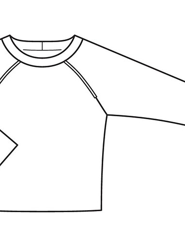 Пуловер с рукавами реглан